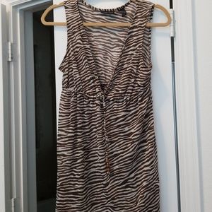 Zebra print tank top